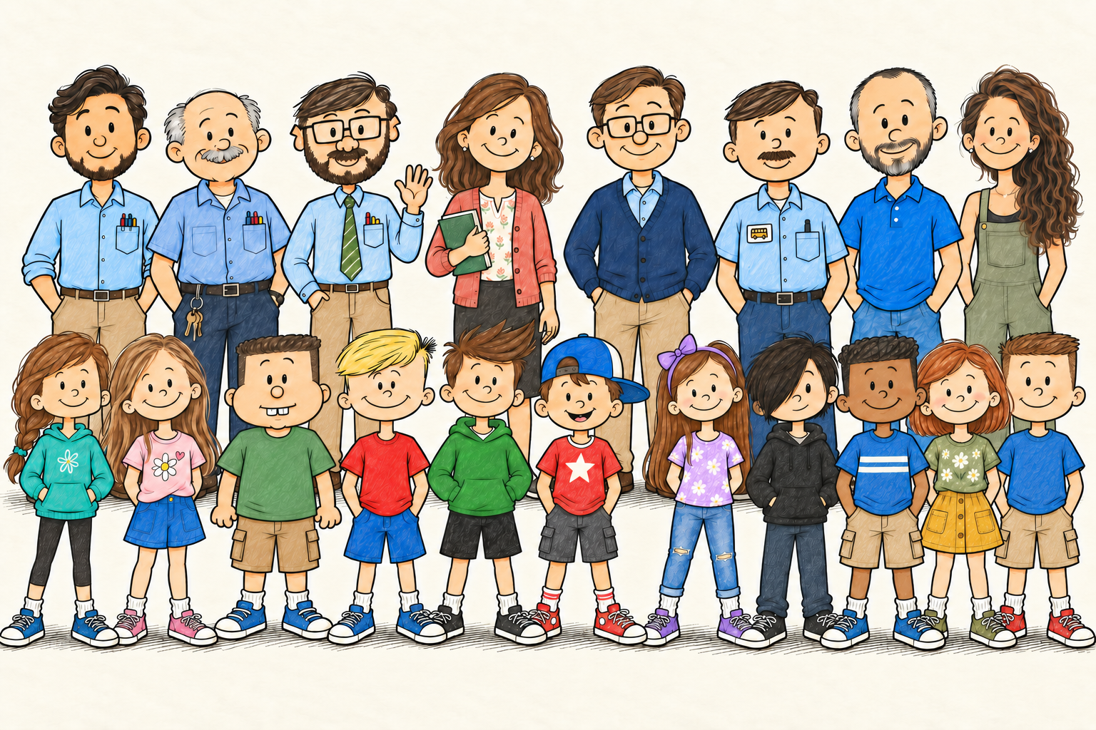 The illustrated cast of Herman, with more stories planned